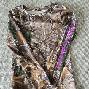 Carhartt Kids Brown Camo Long Sleeve Tee